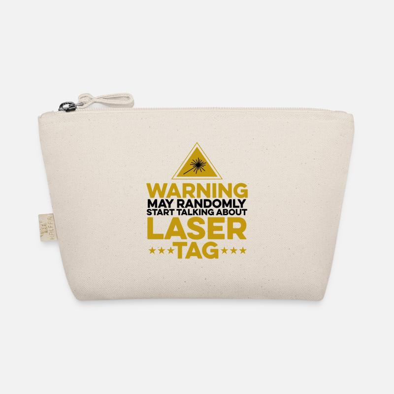 Warning May Randomly Start Talking About Lasertag Bio-Täschchen