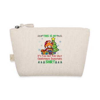 C'est mon pull de Noël il fait trop chaud pour moche - Trousse biologique - nature - Devant