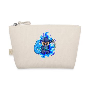 6th birthday boy 6 years old ninja - Organic Pouch - nature - Front