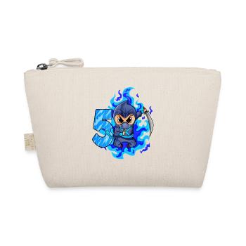 5th birthday boy 5 years old ninja - Organic Pouch - nature - Front