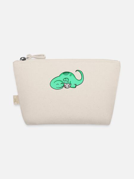 Dinosaure avec bébé dinosaure - Trousse biologique - nature - Devant