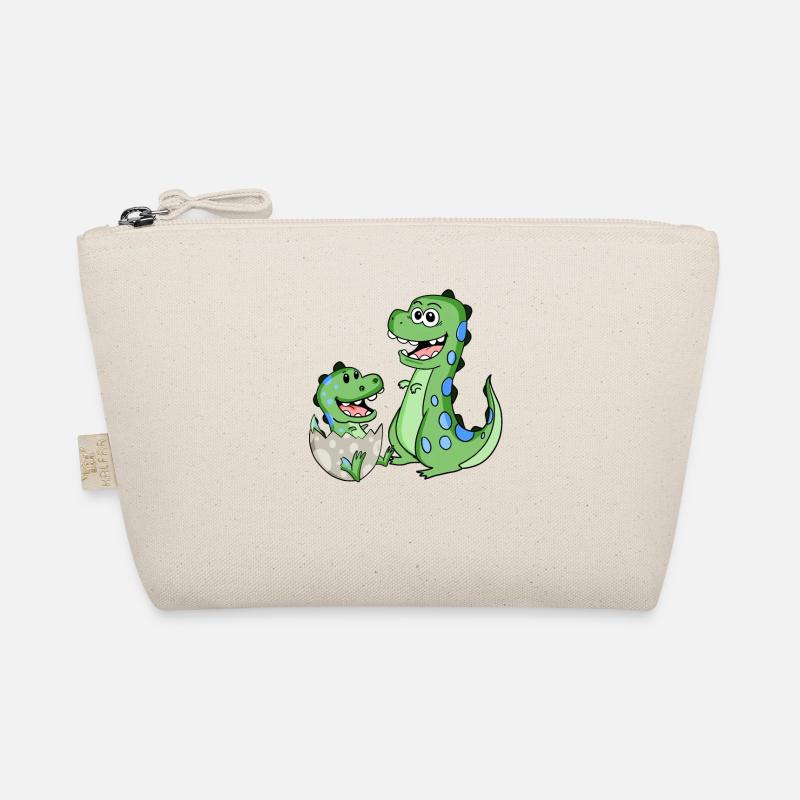 Dinosaur with baby dinosaur Organic Pouch