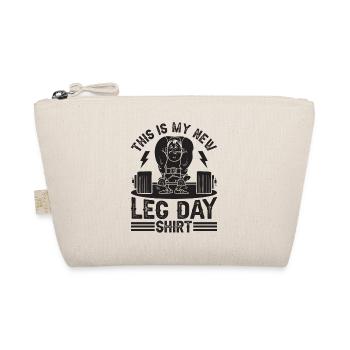 Gym Bodybuilding Leg Day Powerlifting Fitness Gym - Bio-Täschchen - Natur - Vorne