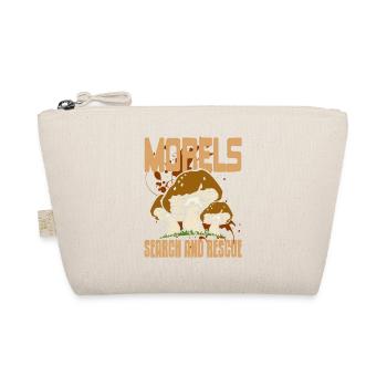 Morels Search & Rescue Retro Funny Mushroom Hunter - Organic Pouch - nature - Front