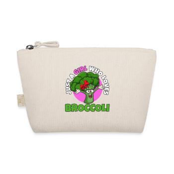 Just a girl who loves broccoli - Organic Pouch - nature - Front