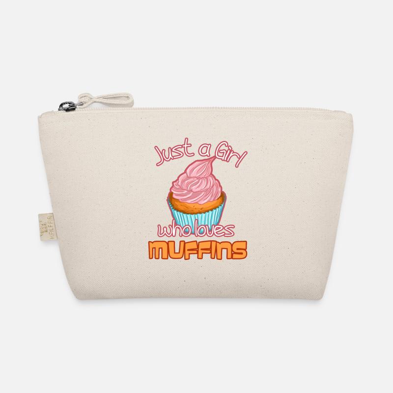 Nur ein Mädchen, das Muffins liebt - Bio-Täschchen - Natur