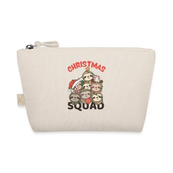 Faultier Weihnachtsbaum Christmas Squad Faultiere - Bio-Täschchen - Natur - Vorne