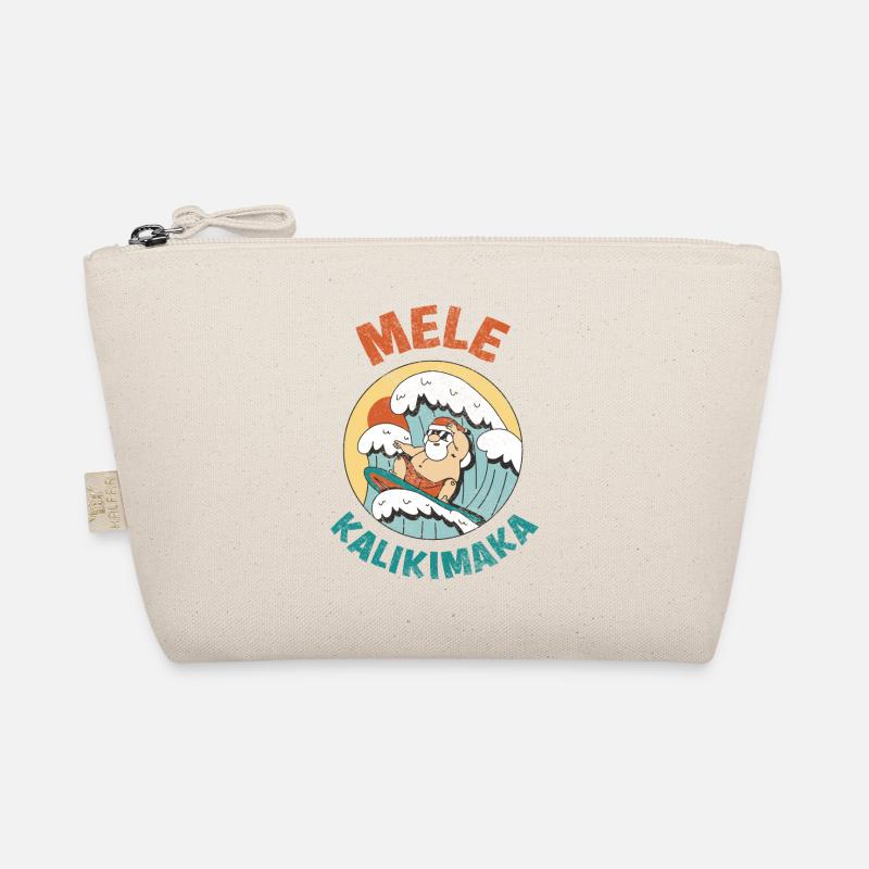 Mele Kalikimaka Hawaii Surf Père Noël Trousse biologique