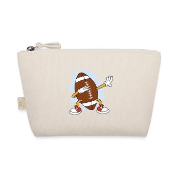American Football Dabbing Rugby Footballtrainer - Bio-Täschchen - Natur - Vorne