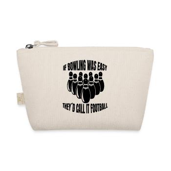 Bowling Kegel Bowling ball Bowler Kegeln - Organic Pouch - nature - Front