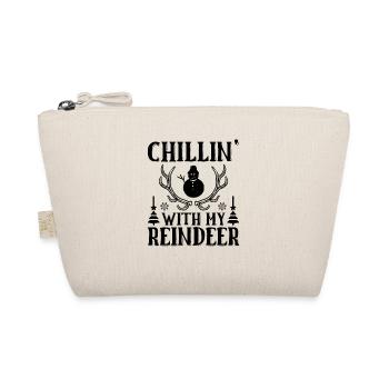 Chilling avec mes rennes - Noël - Trousse biologique - nature - Devant