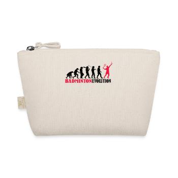 Badminton Spieler Geschenkidee Design - Bio-Täschchen - Natur - Vorne