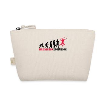 Badminton Spieler Geschenkidee Design - Bio-Täschchen - Natur - Vorne