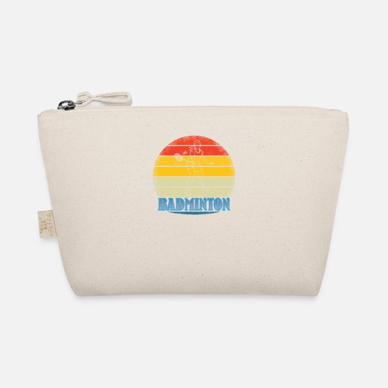 Badminton Player Gift Idea Design Organic Pouch