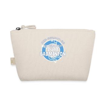 Badminton Spieler Geschenkidee Design - Bio-Täschchen - Natur - Vorne