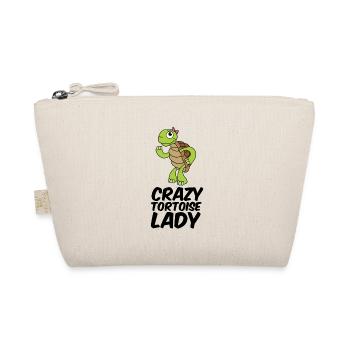 Black Toad Funny Girl Gift - Organic Pouch - nature - Front