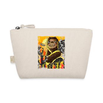 Slothzilla Japanese Sloth Japan Sunset - Organic Pouch - nature - Front