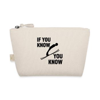 If you know you can ski Champ - Organic Pouch - nature - Front