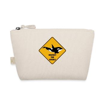 Warnschild Taucher - Respektiere die Einheimischen - Bio-Täschchen - Natur - Vorne