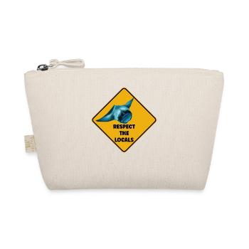 Warnschild Taucher - Respektiere die Einheimischen - Bio-Täschchen - Natur - Vorne