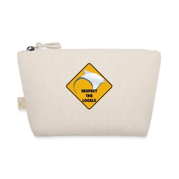Warnschild Taucher - Respektiere die Einheimischen - Bio-Täschchen - Natur - Vorne
