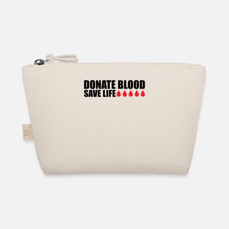 Blutspende Blutspenden Blutspender - Bio-Täschchen - Natur