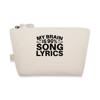Vinyl Musician Retro Music Vinyl Vintage Music Making - Organic Pouch - nature - Front