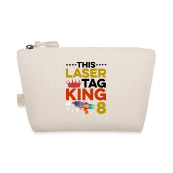 This Laser King Is 8 Lasertag Player Lasergame Pha - Bio-Täschchen - Natur - Vorne