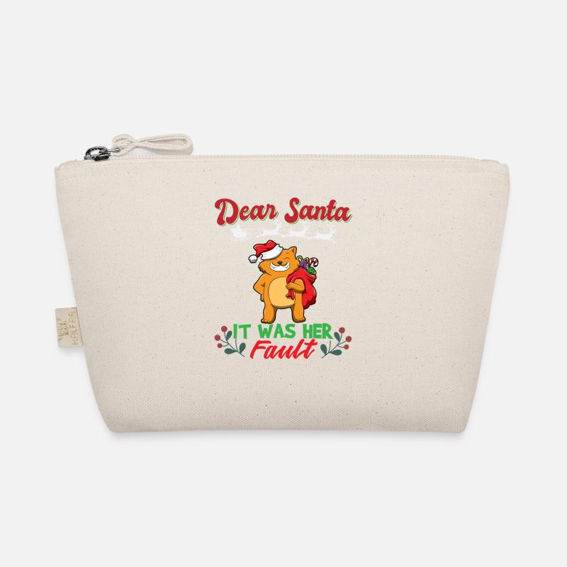 Dear Santa It Was Her Fault Siblings Matching Xmas Bio-Täschchen