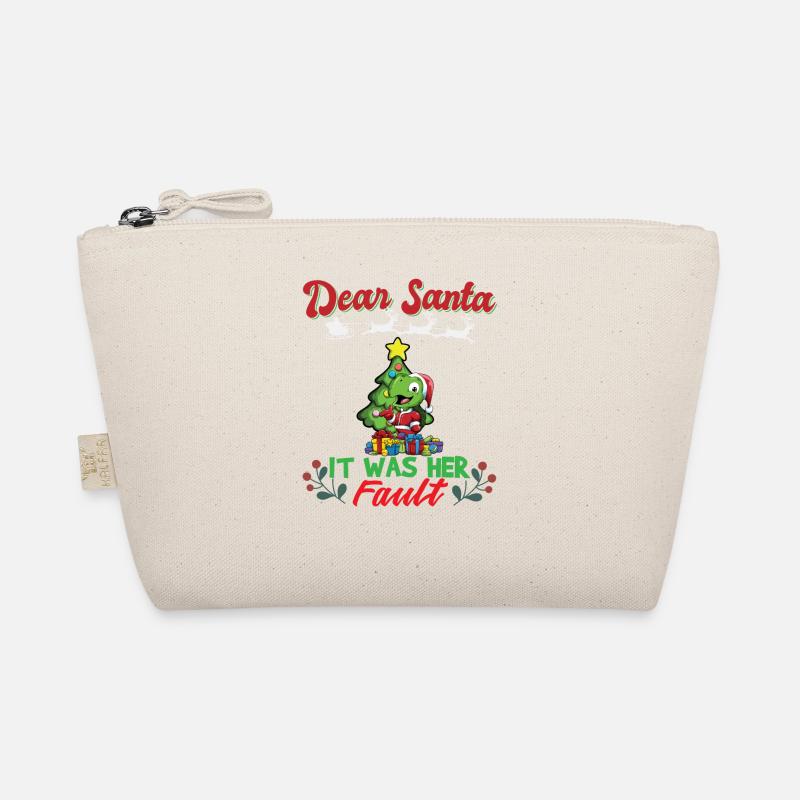 Dear Santa It Was Her Fault Siblings Matching Xmas Bio-Täschchen