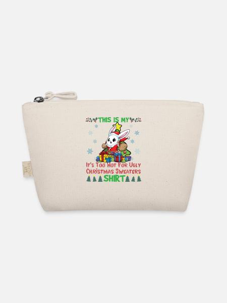 This Is My It's Too Hot For Ugly Christmas Sweater - Bio-Täschchen - Natur