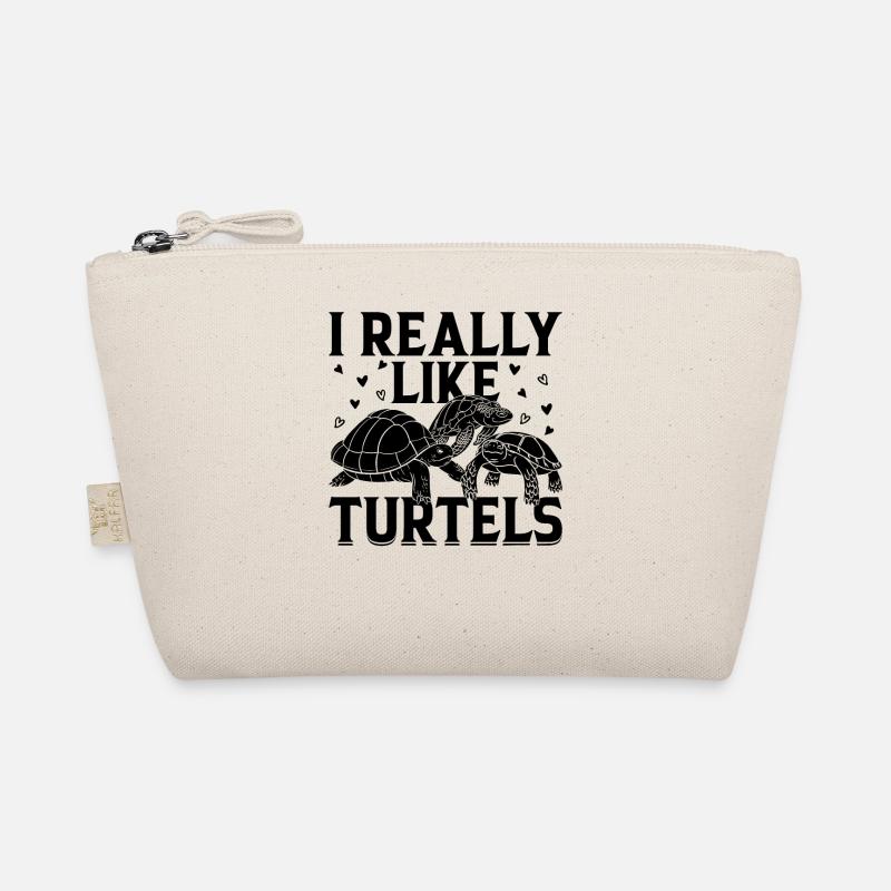 I Really Like Turtles Sea Turtle Lover Cute Turtle - Bio-Täschchen - Natur