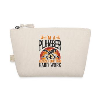Plumbing Plumber Vintage I'm A - Bio-Täschchen - Natur - Vorne