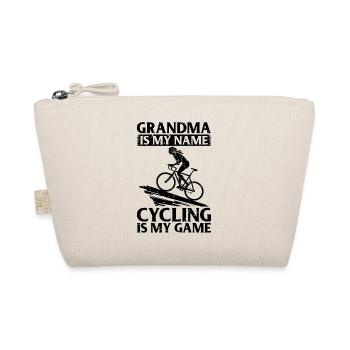 Road Bike Grandma Is My Name Cycling Is My Game - Organic Pouch - nature - Front