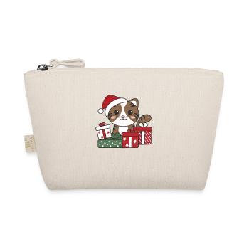 Cat Christmas Gift Winter Animals Cats - Organic Pouch - nature - Front