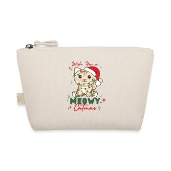 chat animaux de noël mignon chat miaou catmas - Trousse biologique - nature - Devant