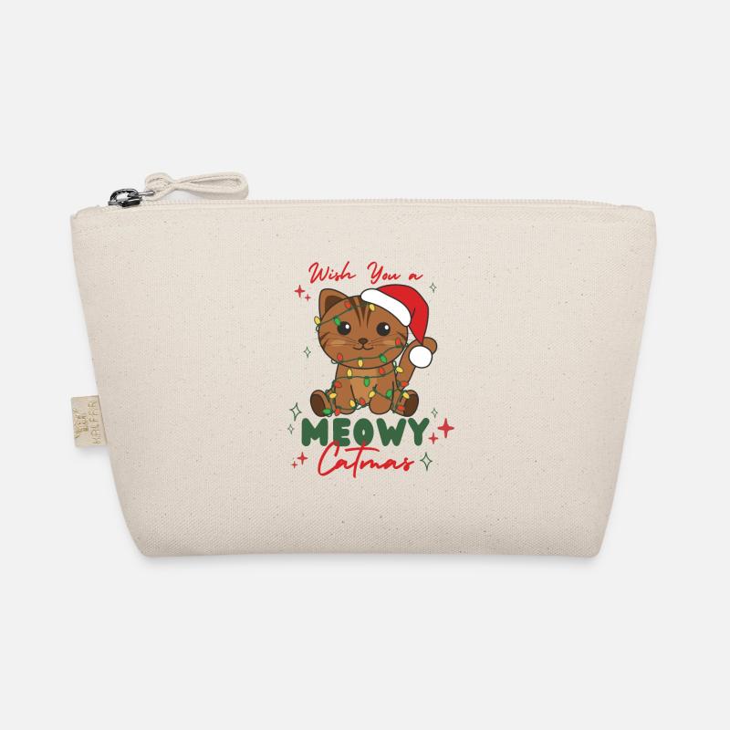 chat animaux de noël mignon chat miaou catmas Trousse biologique
