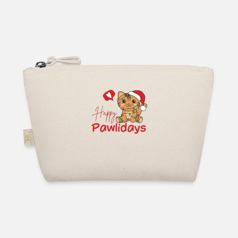 Chat Noël Chats mignons Joyeux Pawlidays Trousse biologique