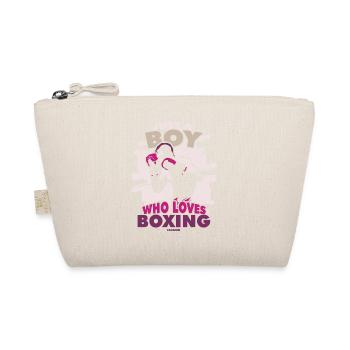Just A Boy Who Loves Boxing - Organic Pouch - nature - Front