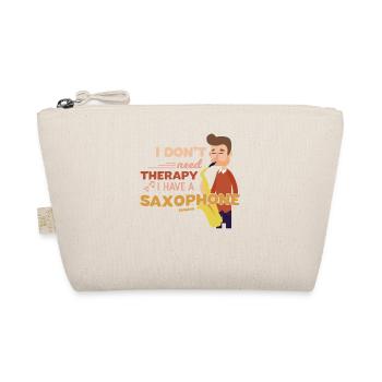 Je n’ai pas besoin de thérapie J’ai un saxophone - Trousse biologique - nature - Devant