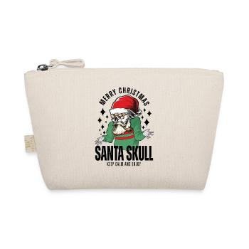 Nikolaus Skull Christmas Design - Organic Pouch - nature - Front