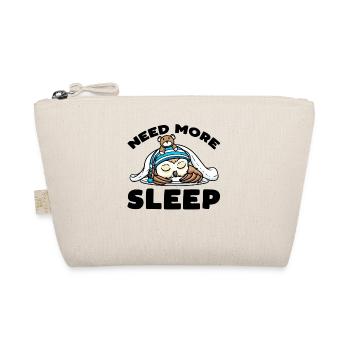 Need More Sleep Napping Owl with Plush Toy - Organic Pouch - nature - Front
