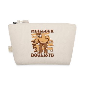 Best Grandpa Bouliste gift of a crazy petanque - Organic Pouch - nature - Front