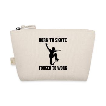 Skateboard Skating Skateboarding Longboard Skater - Organic Pouch - nature - Front