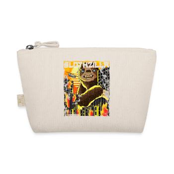 Slothzilla Japanese Sloth Japan Sunset - Organic Pouch - nature - Front