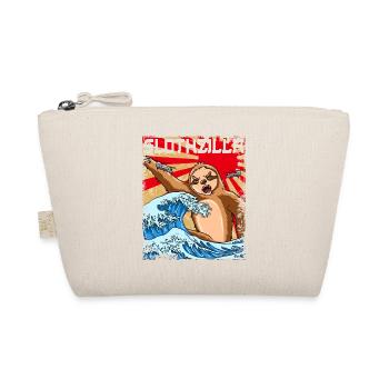 Slothzilla Japanese Sloth Japan Sunset - Organic Pouch - nature - Front