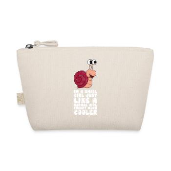 I'm a snail girl - Organic Pouch - nature - Front