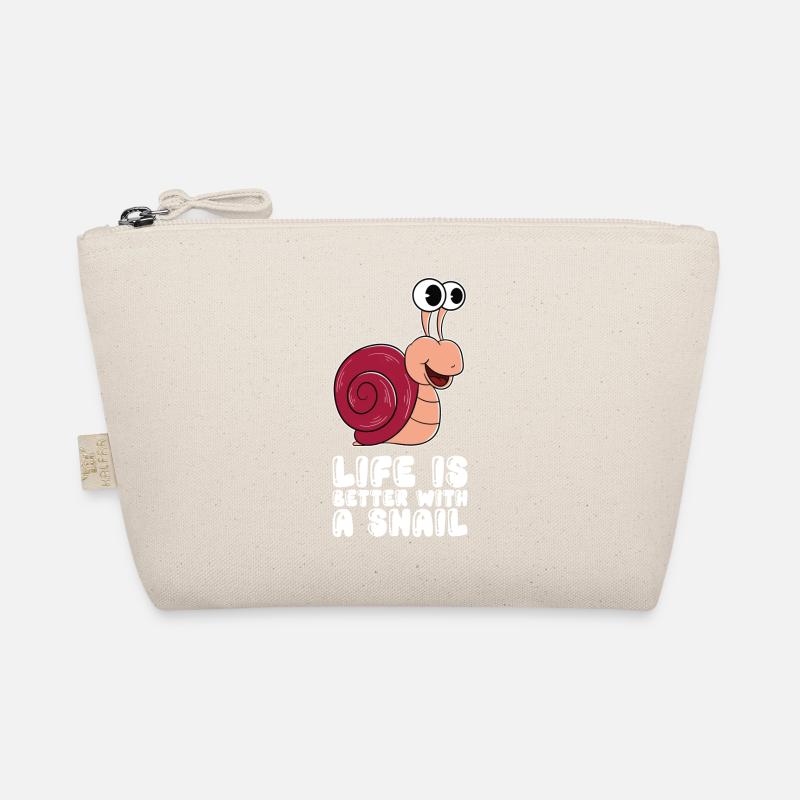 Life is better with a snail Organic Pouch