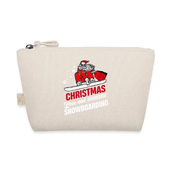 Boarder Snowboarder Noël Love Snowbaord - Trousse biologique - nature - Devant