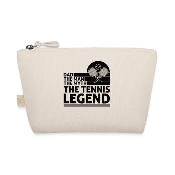 Tennis Vater Tennisplatz Tennisspieler Tennisspiel - Bio-Täschchen - Natur - Vorne